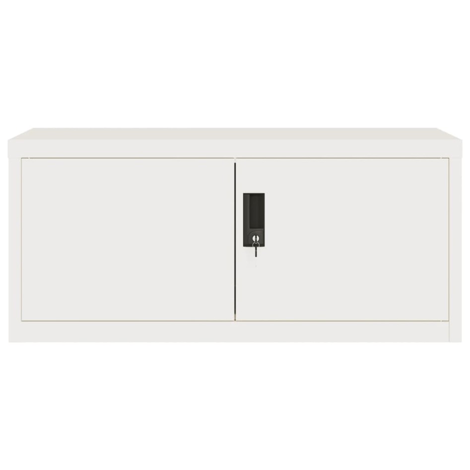 Armario archivador acero blanco 90x40x130