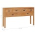 Aparador de madera maciza de teca 125x30x75