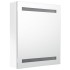 Armario de baño con espejo LED blanco brillante 50x14x60