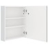 Armario de baño con espejo LED blanco brillante 50x14x60