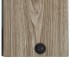 Mueble de baño con espejo LED color roble 89x14x62