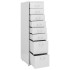 Armario archivador móvil metal gris 28x41x109