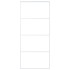 Puerta corredera ESG vidrio y aluminio blanca 90x205