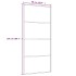Puerta corredera ESG vidrio y aluminio blanca 90x205