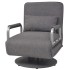 Silla giratoria y sofá cama tela gris