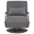 Silla giratoria y sofá cama tela gris