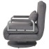 Silla giratoria y sofá cama tela gris