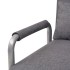 Silla giratoria y sofá cama tela gris