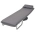 Silla giratoria y sofá cama tela gris