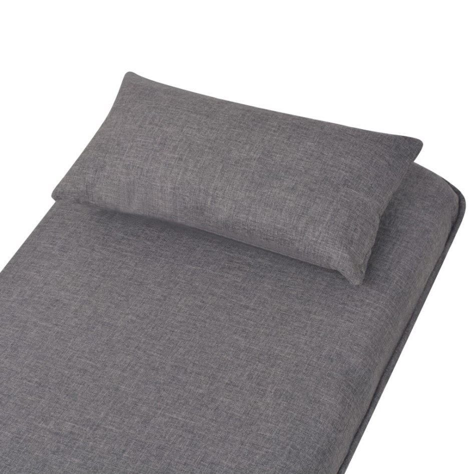 Silla giratoria y sofá cama tela gris