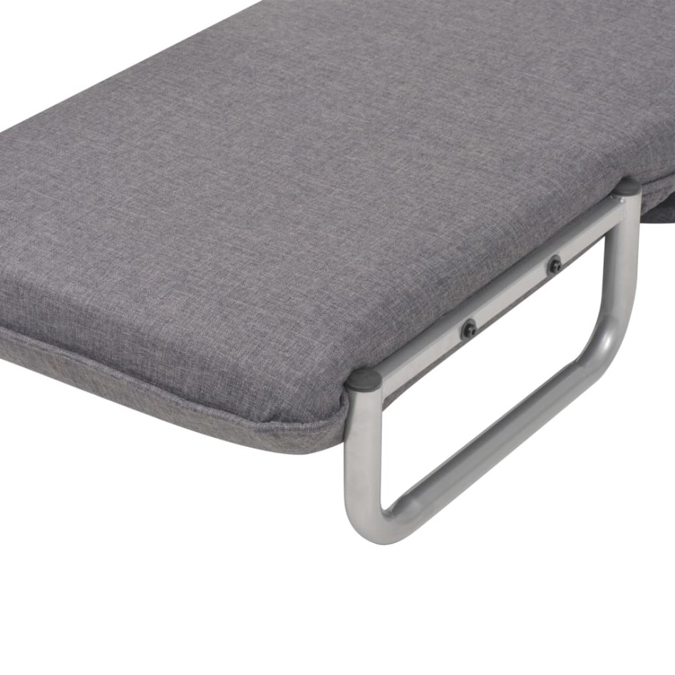 Silla giratoria y sofá cama tela gris