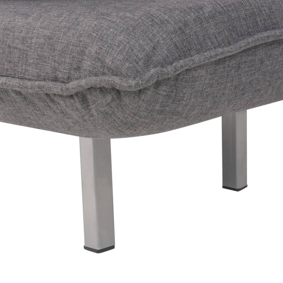 Silla giratoria y sofá cama tela gris