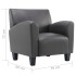 Sillón de cuero sintético