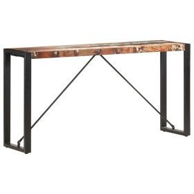 Mesa consola de madera maciza reciclada 150x35x76