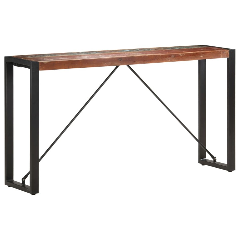Mesa consola de madera maciza reciclada 150x35x76