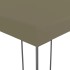 Carpa de jardín con tejado retráctil gris taupe 3x3m 180
