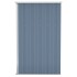 Cobertizo de jardín pared acero galvanizado gris 118x100x178