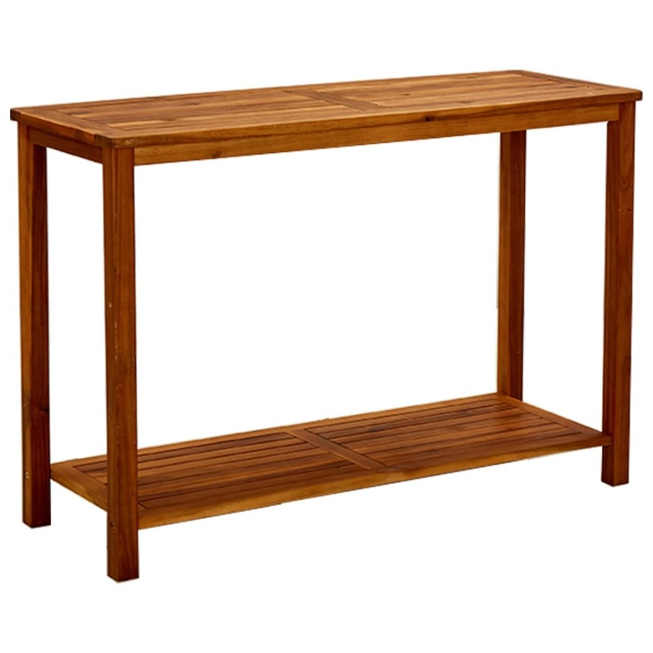 Mesa consola de jardín madera maciza de acacia 110x40x75