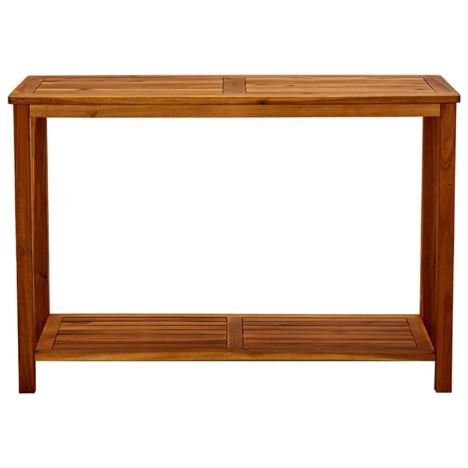Mesa consola de jardín madera maciza de acacia 110x40x75