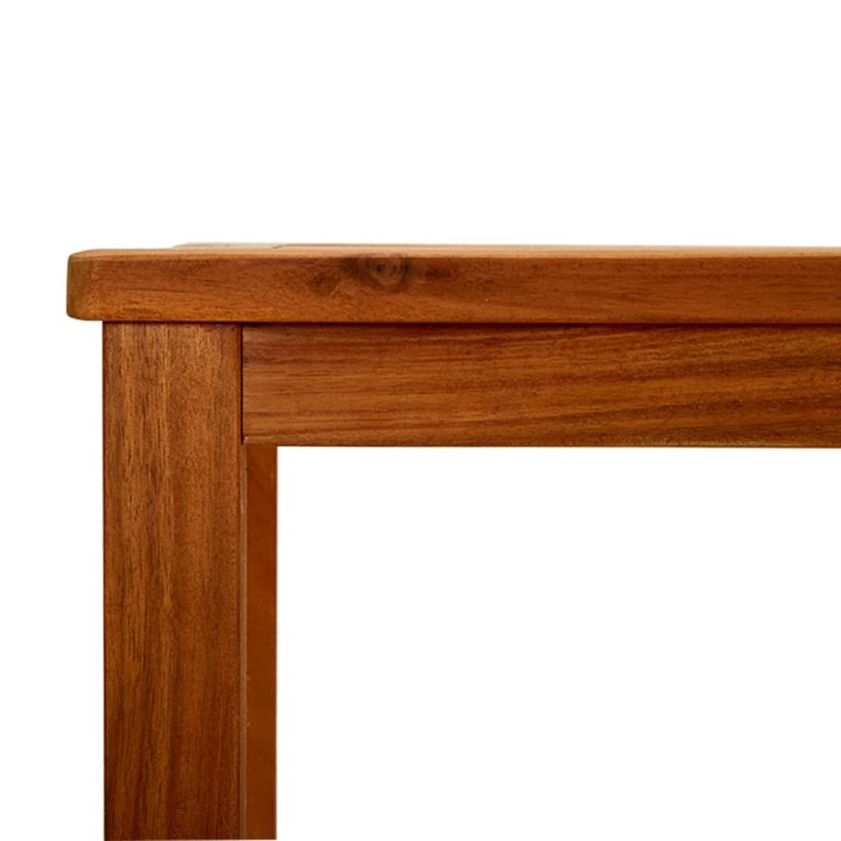 Mesa consola de jardín madera maciza de acacia 110x40x75