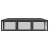 Carpa para fiestas 8 paredes de malla HDPE gris antracita 3x9