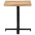 Mesa de bistró cuadrada madera de mango rugosa 70x70x75