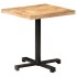 Mesa de bistró cuadrada madera de mango rugosa 70x70x75