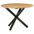 Mesa de comedor madera de mango rugosa redonda 100x100x75
