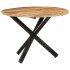 Mesa de comedor madera de mango rugosa redonda 100x100x75