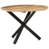 Mesa de comedor madera de mango rugosa redonda 100x100x75
