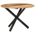 Mesa de comedor madera de mango rugosa redonda 100x100x75