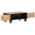 Mesa de centro de madera maciza reciclada 90x50x39