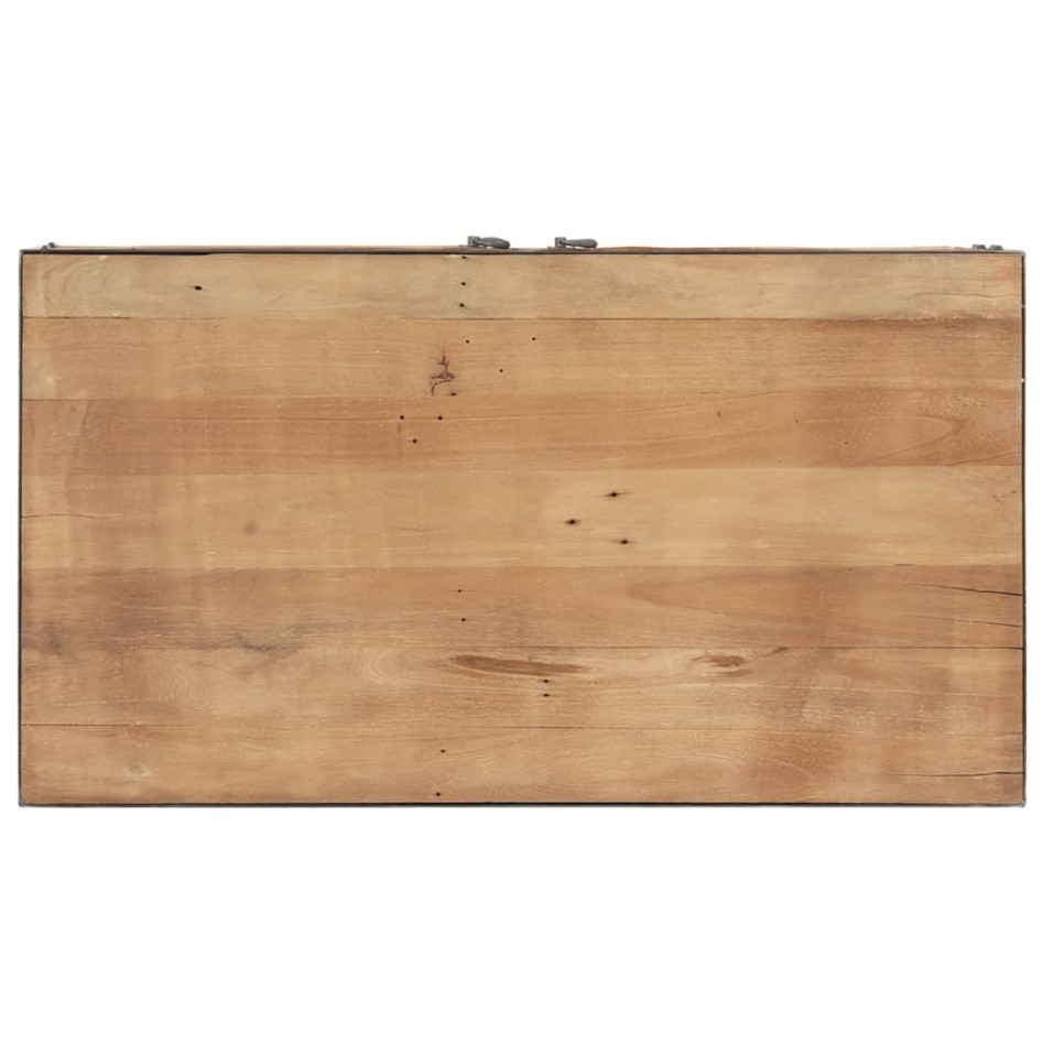 Mesa de centro de madera maciza reciclada 90x50x39