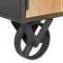 Mesa de centro de madera maciza reciclada 90x50x39