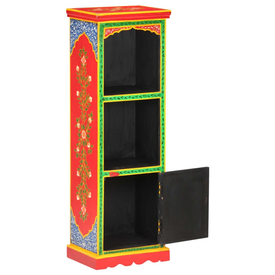 Aparador de madera maciza de mango pintada a mano 40x30x120