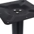 Pata de mesa de bistró hierro fundido negro 76x76x107
