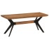 Banco de comedor madera maciza acacia y acero 110x40x46