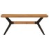 Banco de comedor madera maciza acacia y acero 110x40x46
