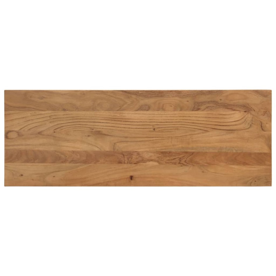 Banco de comedor madera maciza acacia y acero 110x40x46