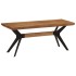 Banco de comedor madera maciza acacia y acero 110x40x46
