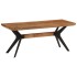 Banco de comedor madera maciza acacia y acero 110x40x46