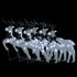 Renos de Navidad 6 unidades 120 LED