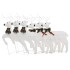 Renos de Navidad 6 unidades 120 LED