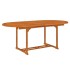 Juego de comedor para jardín 5 pzas madera maciza de