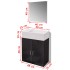 Conjunto de mueble y lavabo 3 piezas