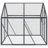 Pajarera de aluminio gris antracita 1,79x2x1,85