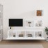 Set de muebles para TV 4 piezas madera contrachapada
