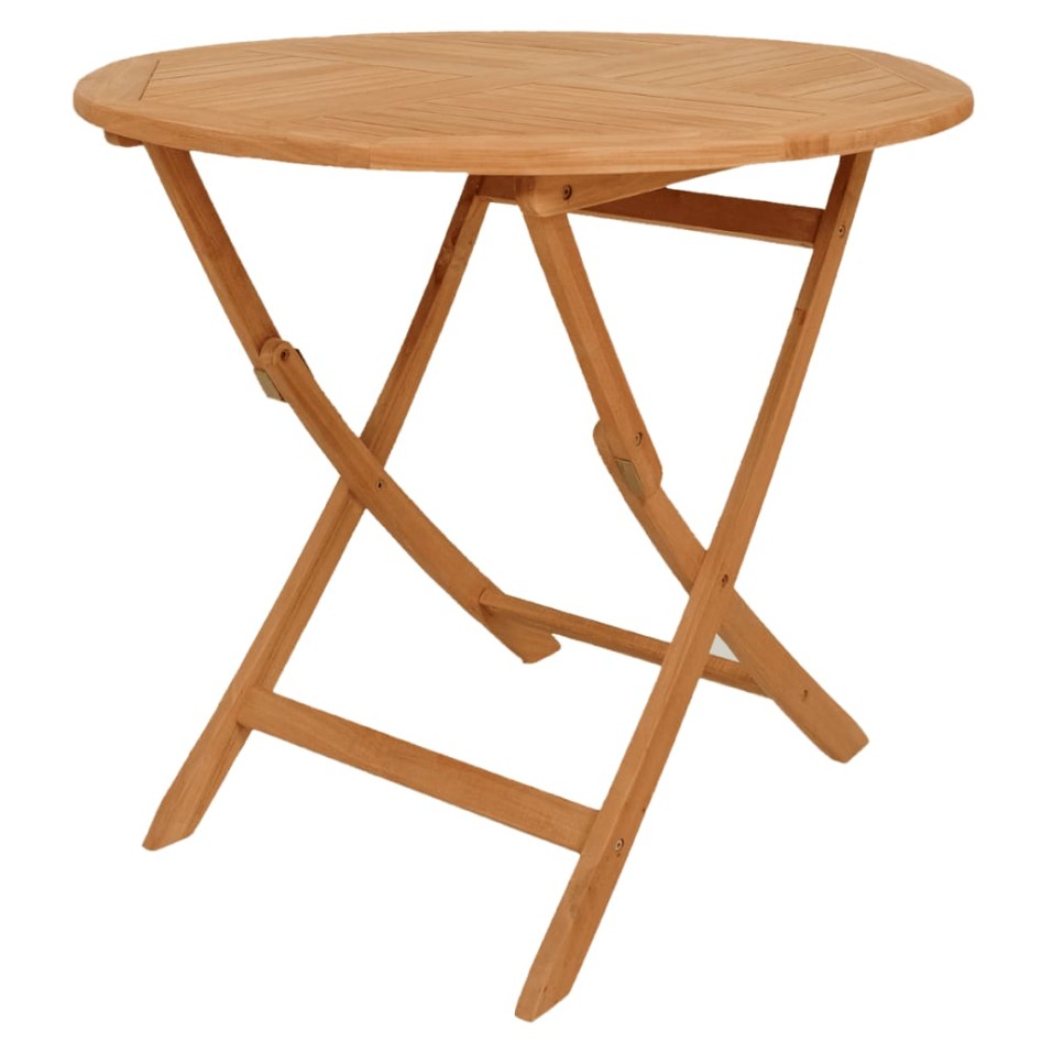 Juego de comedor para jardín 5 piezas madera maciza