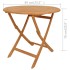 Juego de comedor para jardín 5 piezas madera maciza