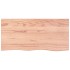 Encimera baño madera maciza tratada marrón claro